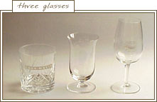 3 glasses